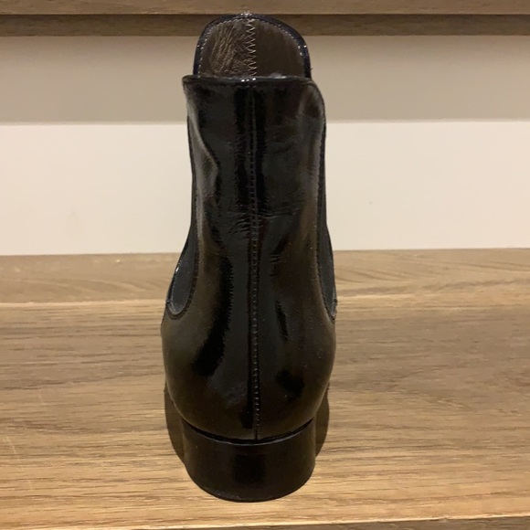 Bootie, Scarlet, black patent - Picture 3 of 6